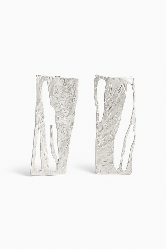 Serra & The Lingering of Time Textured Earrings Gallery 79 - Jewellery Art & Design retouched