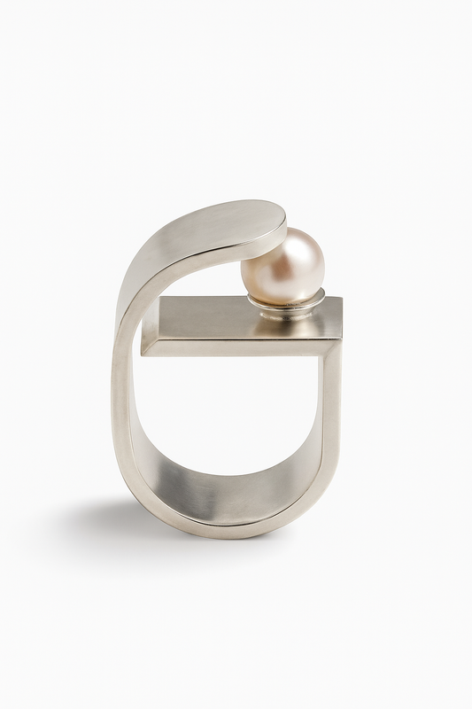 The Great Wave Silver Statement Ring Gallery 79 - Jewellery Art & Design